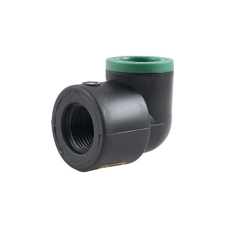 Codo a 90° con rosca sintética hembra Ø20 × ½" · Termofusión Agua