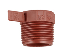 Tapón macho de polipropileno Ø 1 1/2"