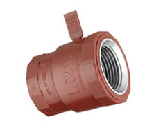 Cupla reducida con inserto metálico hembra de polipropileno Ø 1/2" × 3/8"
