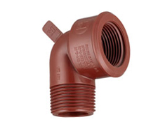Codo 90° MH de polipropileno Ø 1 1/2"