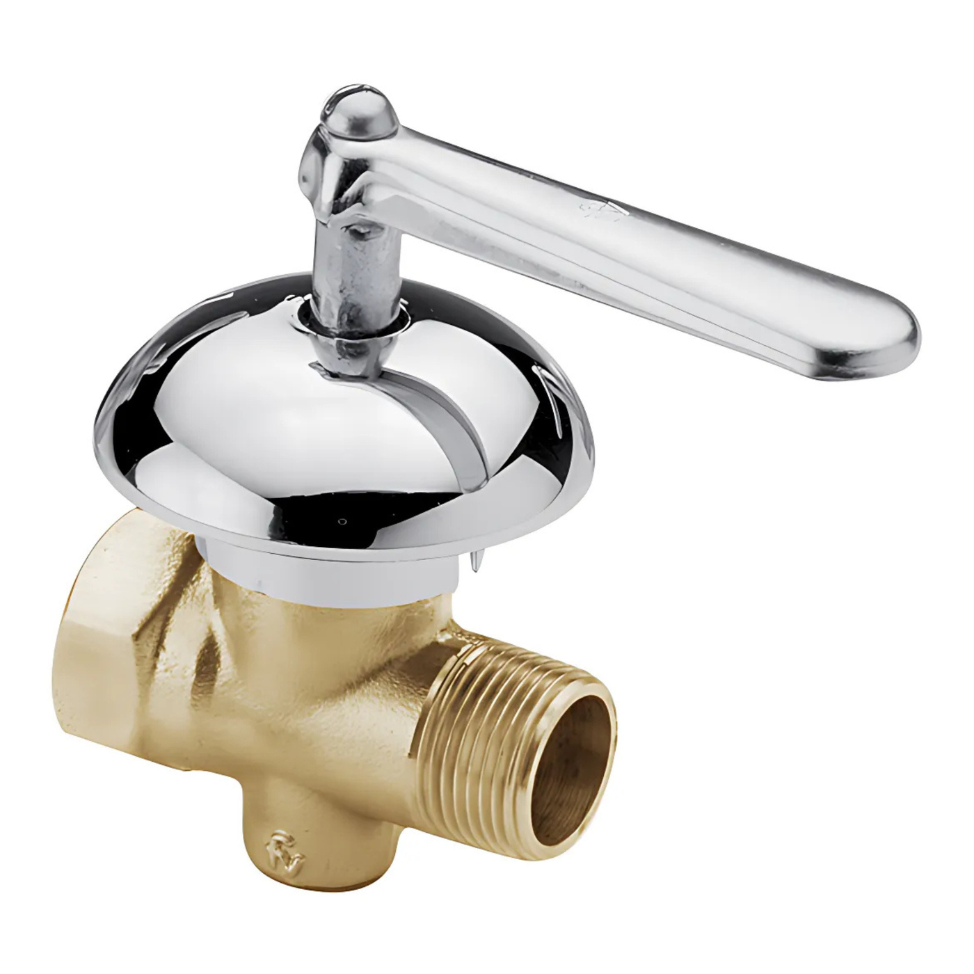 Llave de bronce para gas con campana Ø 1/2"