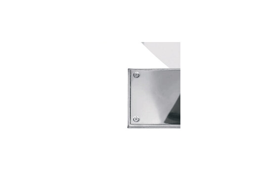 Repuesto de tapa ciega de acero inoxidable 12 × 12 cm