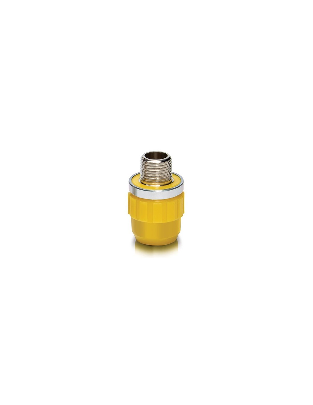 Cupla con rosca macho Fusiogas para termofusión de gas Ø20 mm × 1/2"