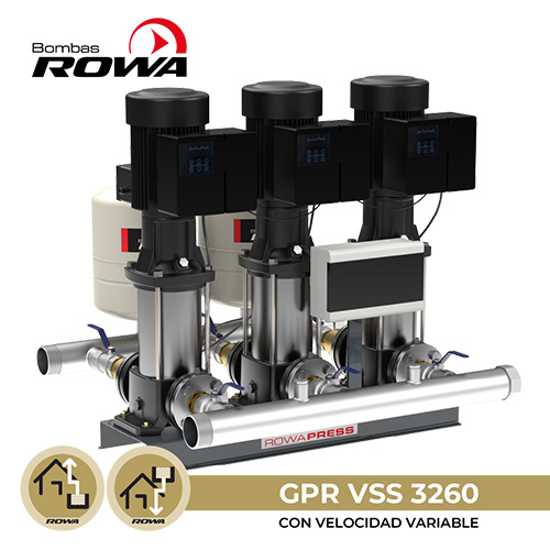 Grupo de presión ROWA GPR VSS 3260 3 X 380V