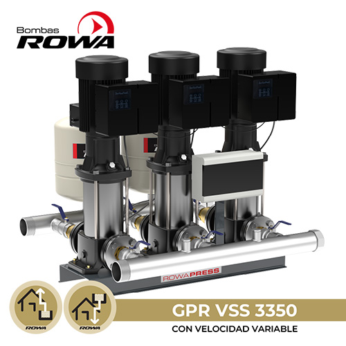 Grupo de presión ROWA GPR VSS 3350 3 X 380V