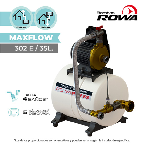Grupo de presión ROWA MAXFLOW 302E/ 35L