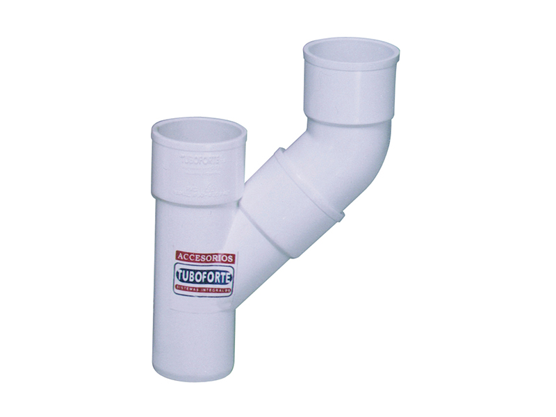 Ramal invertido de PVC Ø50 × 50 × 50 mm Tuboforte