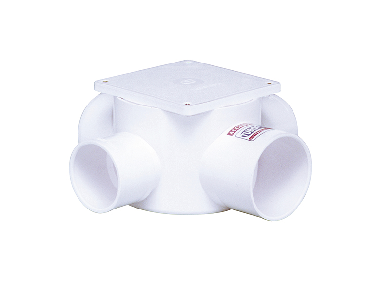 Boca de acceso para cocina de PVC Ø63 × 50 mm con tapa ciega Tuboforte