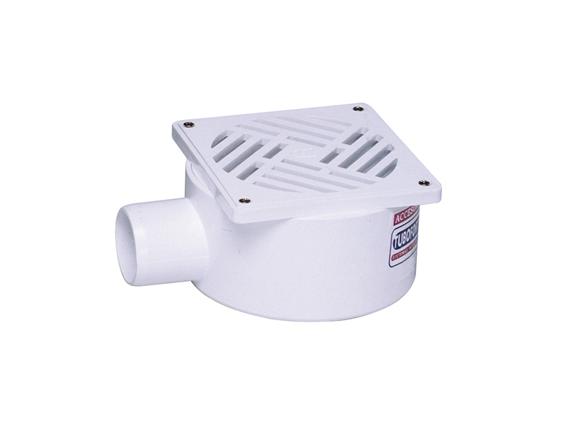 Receptáculo de ducha de PVC Ø40 mm con rejilla Tuboforte